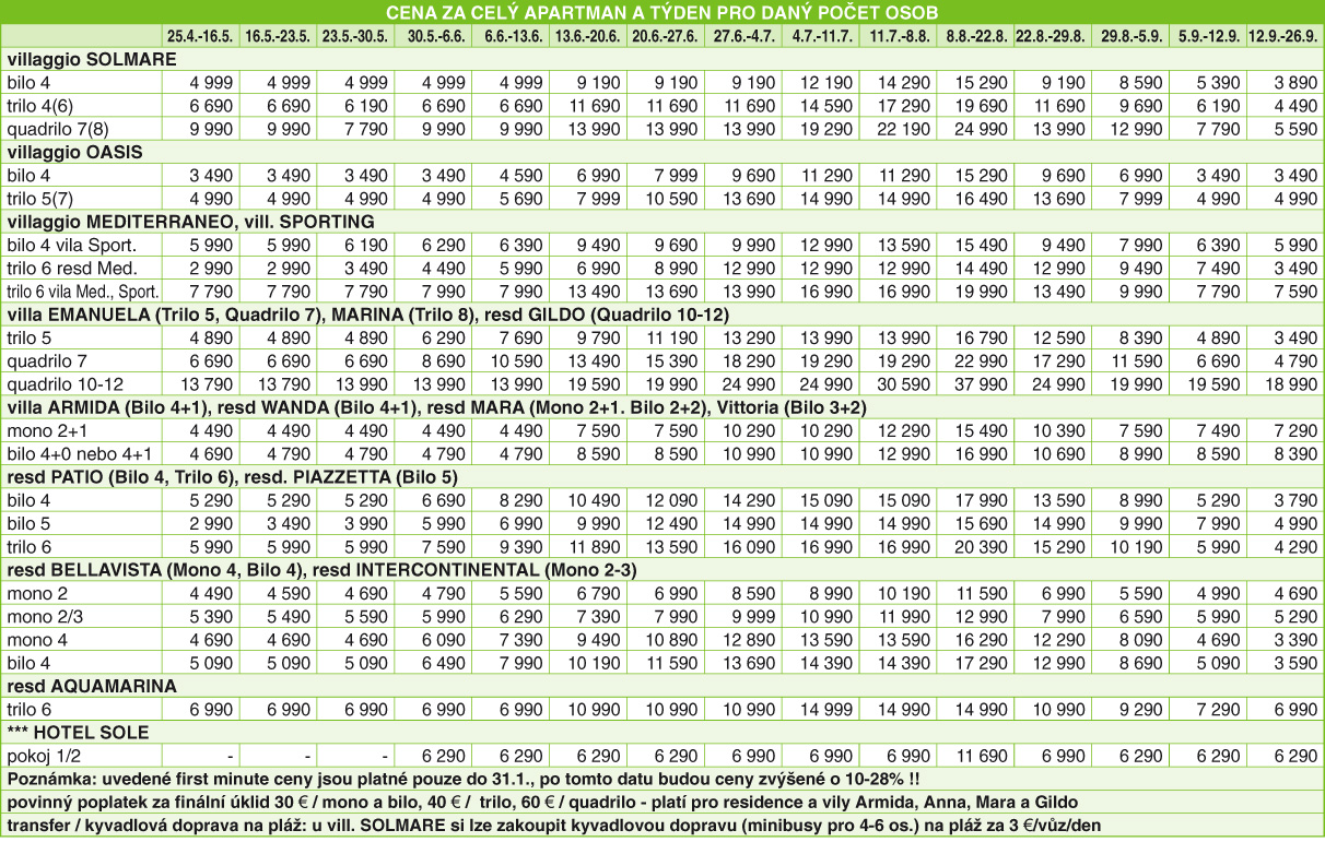 Cen�k - Residence INTERCONTINENTAL - Rosolina Mare - VENETO